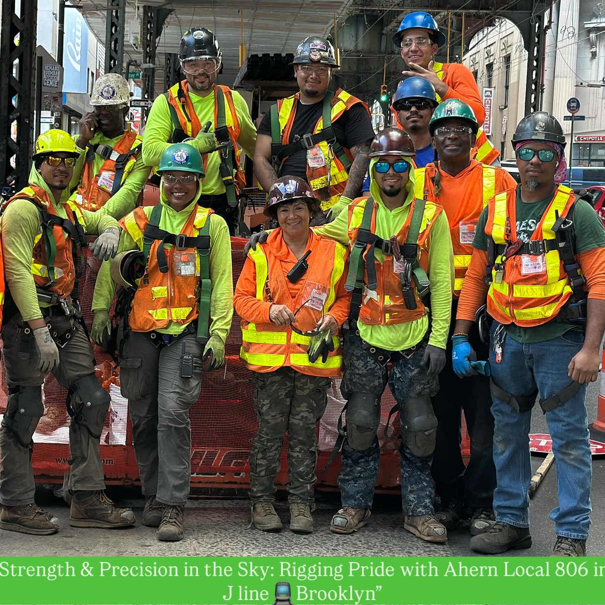 GoIUPAT's tweet image. Shoutout to our members from District Council 9 Local 806, who are hard at work repairing and maintaining the Brooklyn J Line!
The J line is one of the oldest lines in the entire subway system, which makes the work of our members more vital as they preserve and maintain…