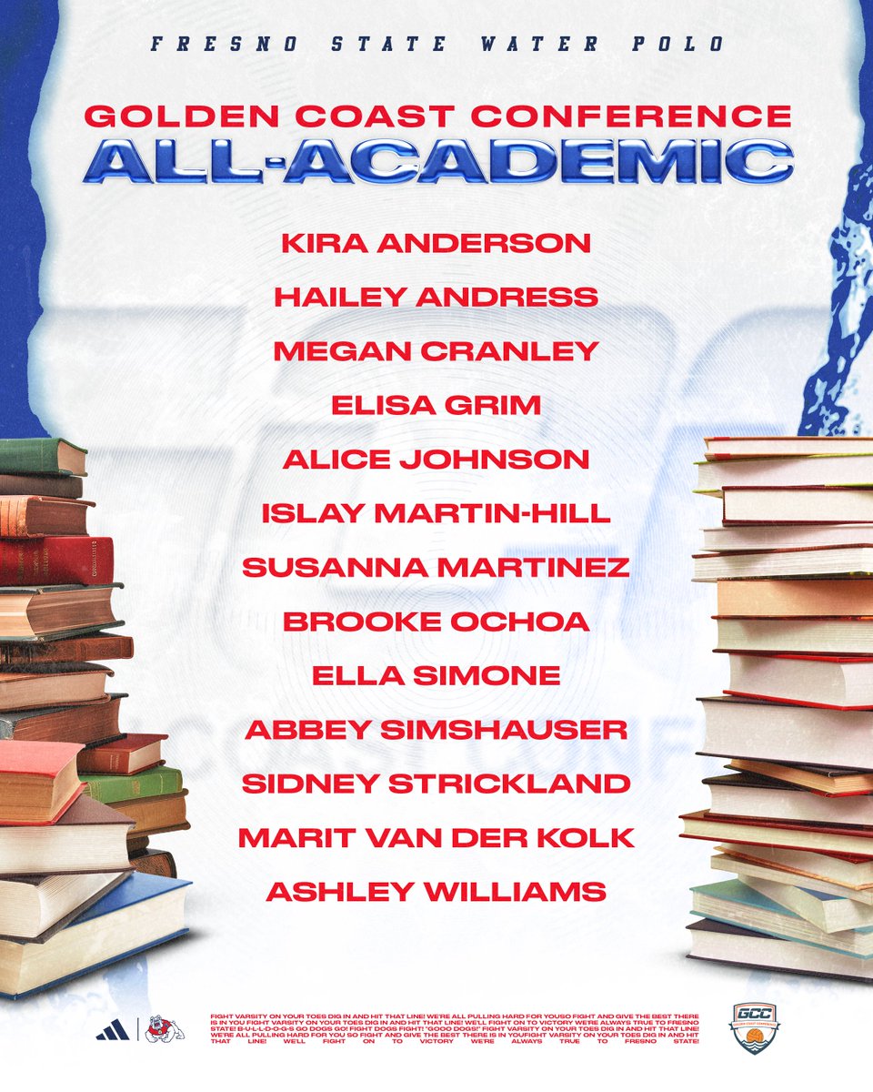 did their thing🫡

Fresno State tied its single-season program record with 13 GCC All-Academic selections 📚