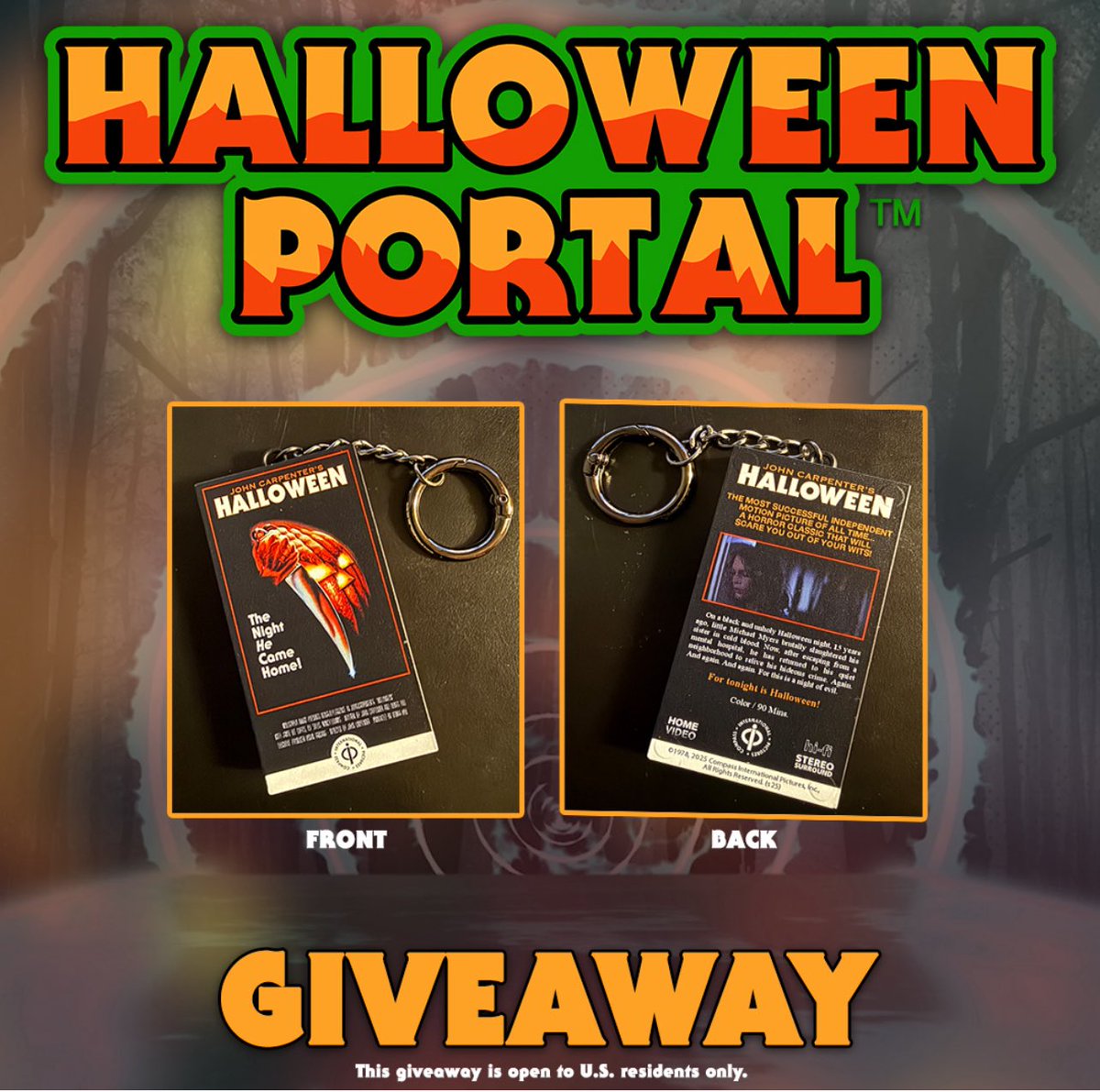 Halloweenmovies's tweet image. Giveaway time! We are thrilled to partner with @BioworldMerch to offer you more free swag! To score the opportunity to add this to your HALLOWEEN collection, you must be either a new or existing Halloween Portal member, and comment on this post!
THAT'S IT! If selected, you will…