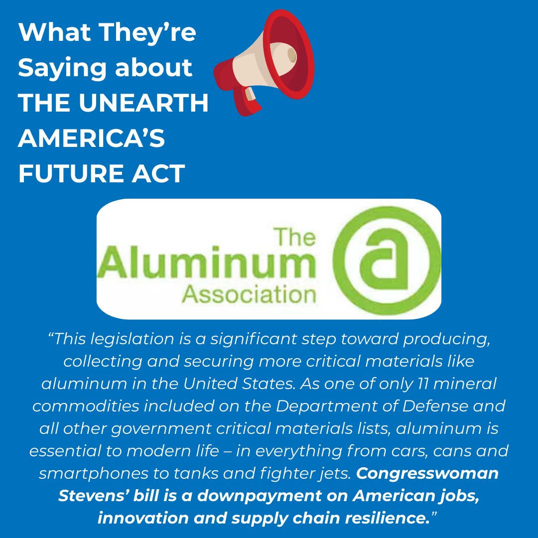 RepHaleyStevens's tweet image. I'm proud to have brought together a wide group of unions and industry leaders for my Unearth America's Future Act. Swipe to see what they're saying!