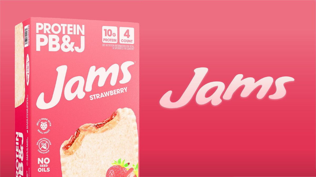 cpgwire's tweet image. Jams, a brand that’s reimagining the frozen PB&J with better-for-you ingredients, officially launched and rolled out nationwide at Walmart.
Founded by Connor Blakley and Josh Franko, each Jams sandwich contains 10g of protein and no seed oils, high-fructose corn syrup, or dyes.…