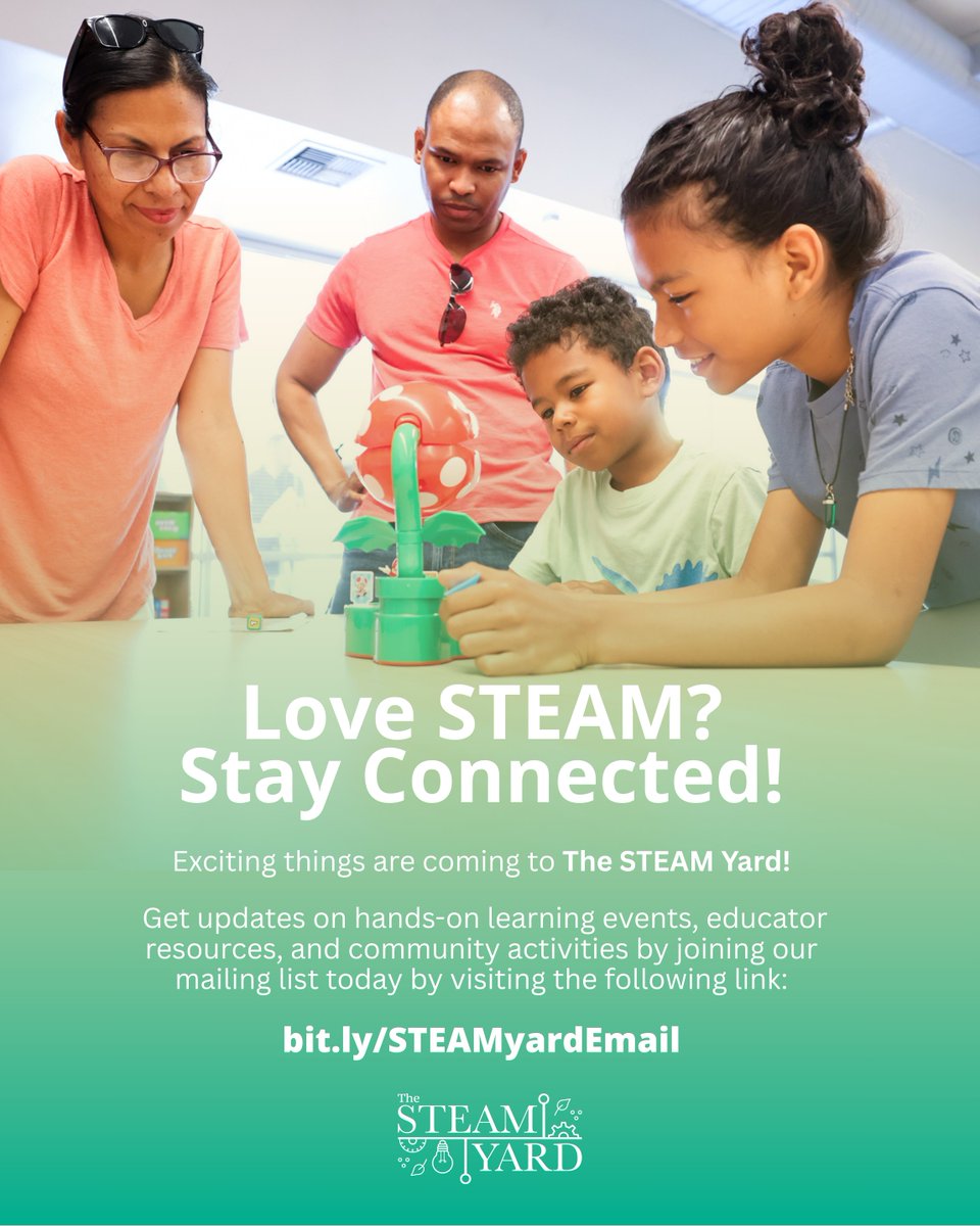 KCSOS's tweet image. Exciting things are coming to The STEAM Yard!
Be the first to hear about upcoming hands-on learning events, community activities, and educator resources as they’re announced. Join our mailing list today to stay connected!
Sign up below:
bit.ly/STEAMyardEmail
