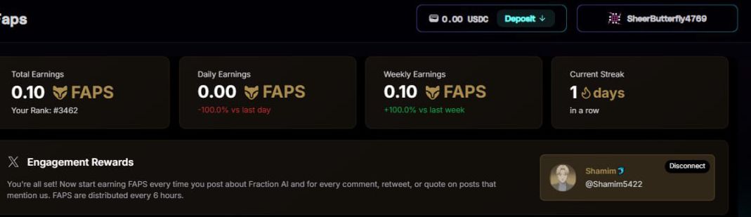 Oggy_si's tweet photo. Just started my journey with @FractionAI_xyz
I just earning only 0.10 $FAPS for now. Small start, but every journey begins somewhere. Let’s grow with the wave. 🌊 #FractionAI #EarlySteps" https://t.co/2l4Fxactb6