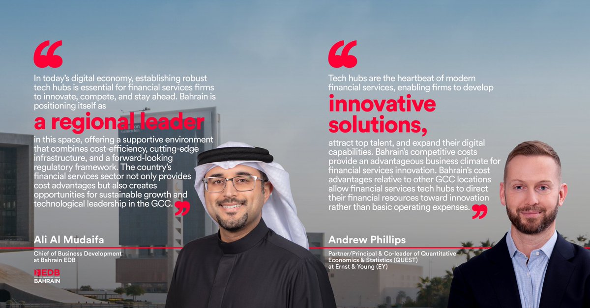 According to the ‘Cost of Doing Business in the GCC - Financial Services’ Report published by EY, Bahrain’s financial sector benefits from up to 48% cost advantages, fostering an environment for sustainable growth through highly skilled talent. 

Read More: