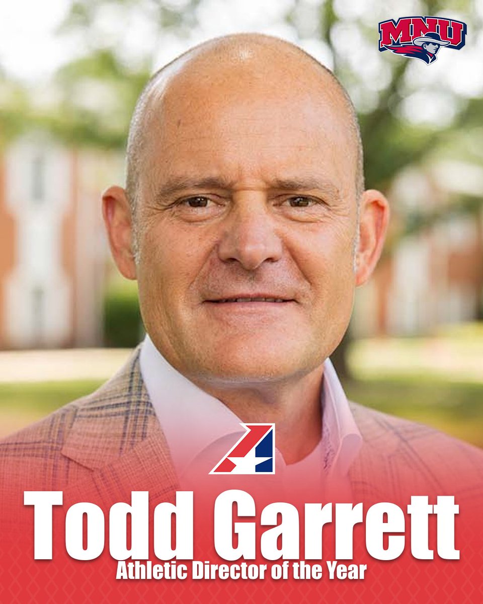 Heart of America Athletic Conference (@heartsportsnews) on Twitter photo Congrats to Todd Garrett of <a href="/mnusports/">MNU Sports</a> — the 2024-25 Heart of America AD of the Year for a second straight season! 🏆👏
🏅 Back-to-back Commissioners Cup titles
💰 Led major fundraising & facility projects
📈 Recently promoted to VP for Advancement & Athletics
A leader who Congrats to Todd Garrett of <a href="/mnusports/">MNU Sports</a> — the 2024-25 Heart of America AD of the Year for a second straight season! 🏆👏
🏅 Back-to-back Commissioners Cup titles
💰 Led major fundraising & facility projects
📈 Recently promoted to VP for Advancement & Athletics
A leader who