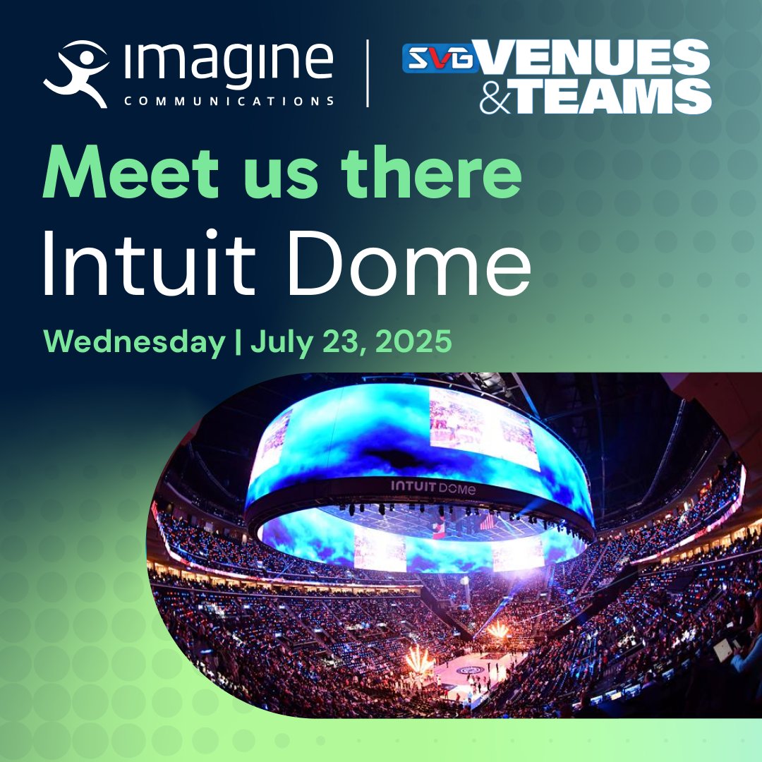 Imagine Comms (@imagine_comms) on Twitter photo How are control rooms keeping up with today’s venue demands? Join Imagine Communications, <a href="/GrassValleyLive/">Grass Valley</a>, <a href="/KeyCodeMedia/">Key Code Media</a>, <a href="/RIEDELnet/">RIEDELCommunications</a> and the <a href="/Pacers/">Indiana Pacers</a> to explore what’s new inside the control rooms and discuss how teams are adapting.
📆July 23 |🕑 2:25pm
👉myimagine.tech/4eNQqLN How are control rooms keeping up with today’s venue demands? Join Imagine Communications, <a href="/GrassValleyLive/">Grass Valley</a>, <a href="/KeyCodeMedia/">Key Code Media</a>, <a href="/RIEDELnet/">RIEDELCommunications</a> and the <a href="/Pacers/">Indiana Pacers</a> to explore what’s new inside the control rooms and discuss how teams are adapting.
📆July 23 |🕑 2:25pm
👉myimagine.tech/4eNQqLN