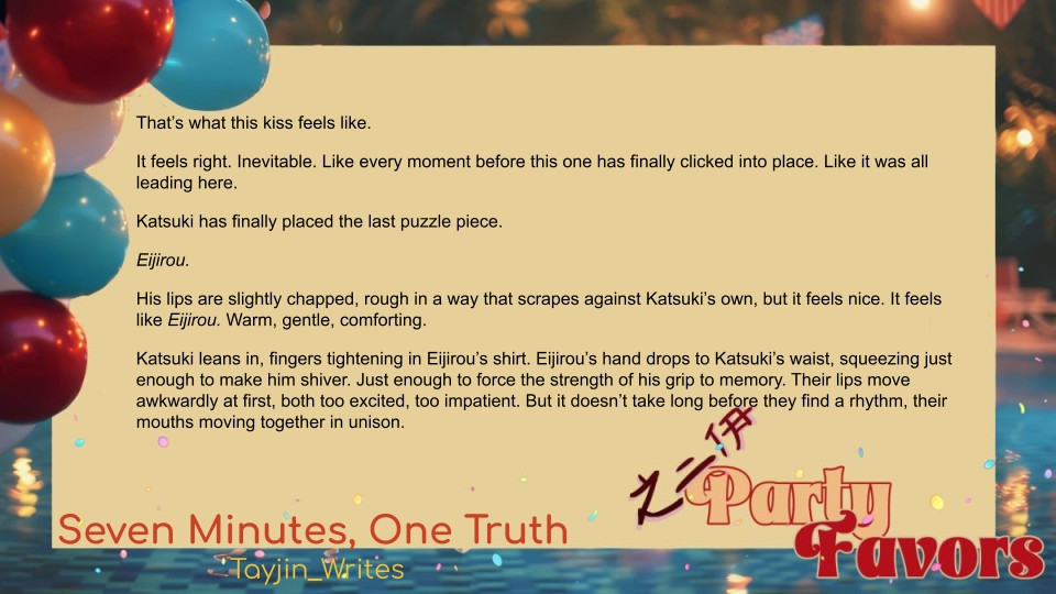 Tayjin_writes's tweet photo. Wanna read more? Download the Free digital Party Favors zine!

There are lots of other delicious goodies in there you don't wanna miss out on. But don't just take my word for it, find out for yourself through the link below ��👇🏿

@ShiniiBang

https://t.co/TIzNeBUGmp https://t.co/dzN4l5zJQh