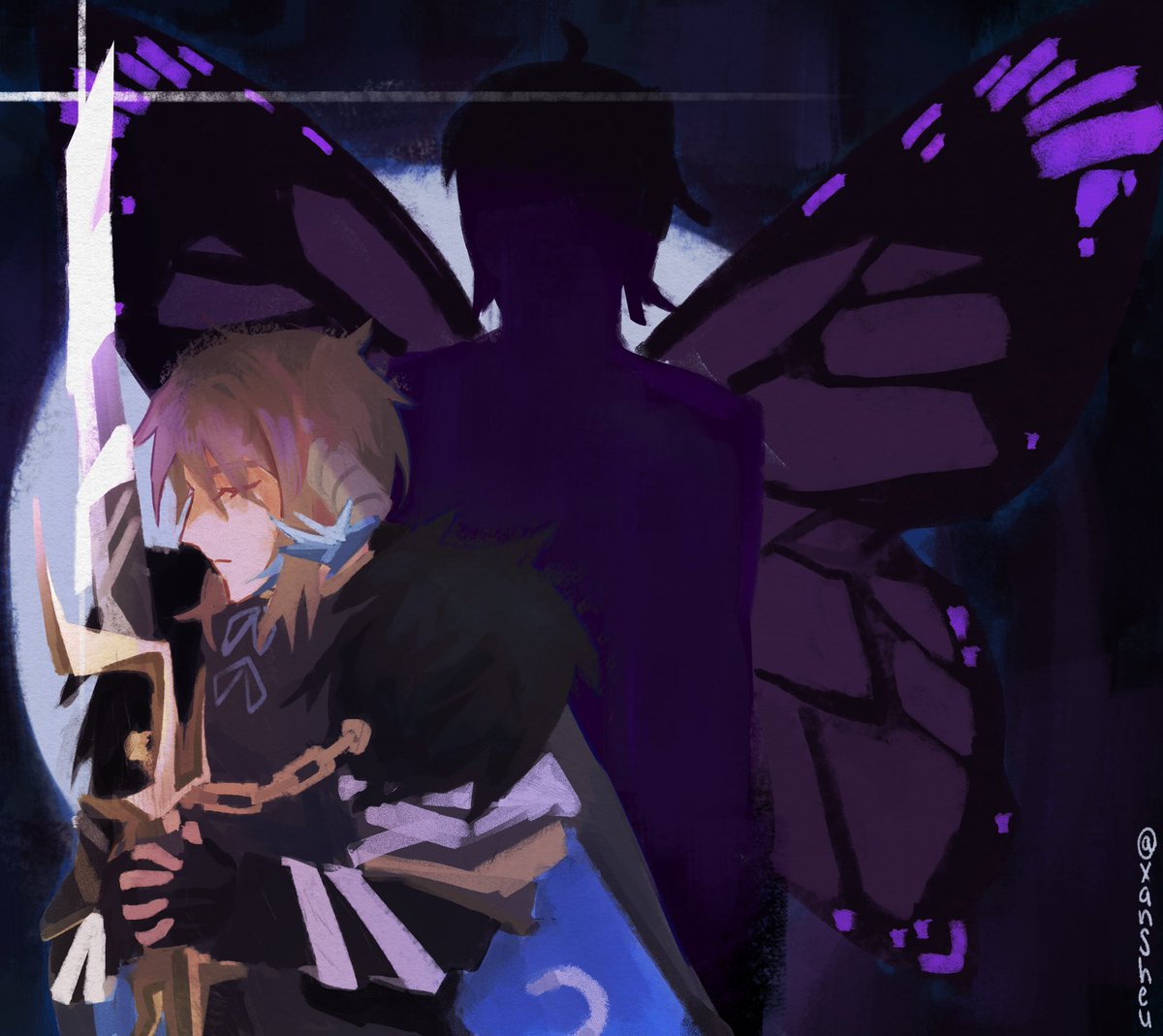 Xanshei's tweet image. Artfight for neuron_null

#artfight