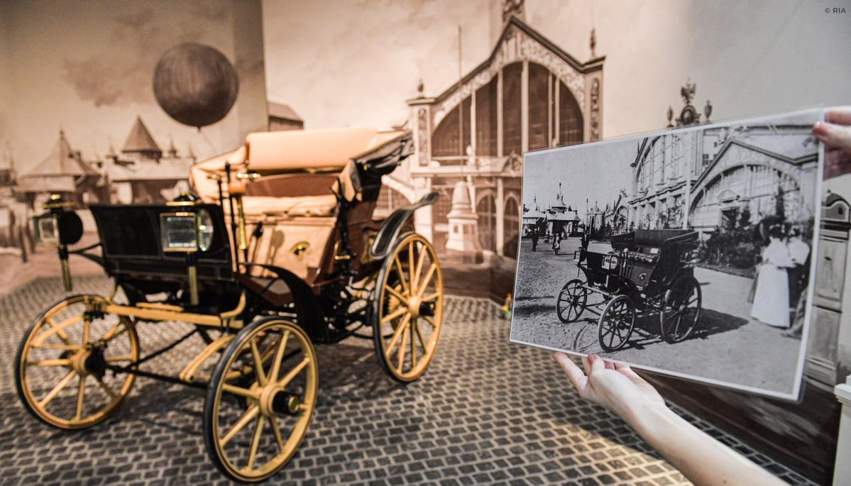 Russia's tweet image. ๐ #OTD in 1896, the first Russian production car (by Frese & Yakovlev) was introduced at the XVI All-Russia Exhibition in Nizhny Novgorod.
With a 2 hp ๐ช engine, it reached 20 km/h and ran up to 10 hours โ a worthy rival to foreign models & a fine gift to Emperor #NicholasII.