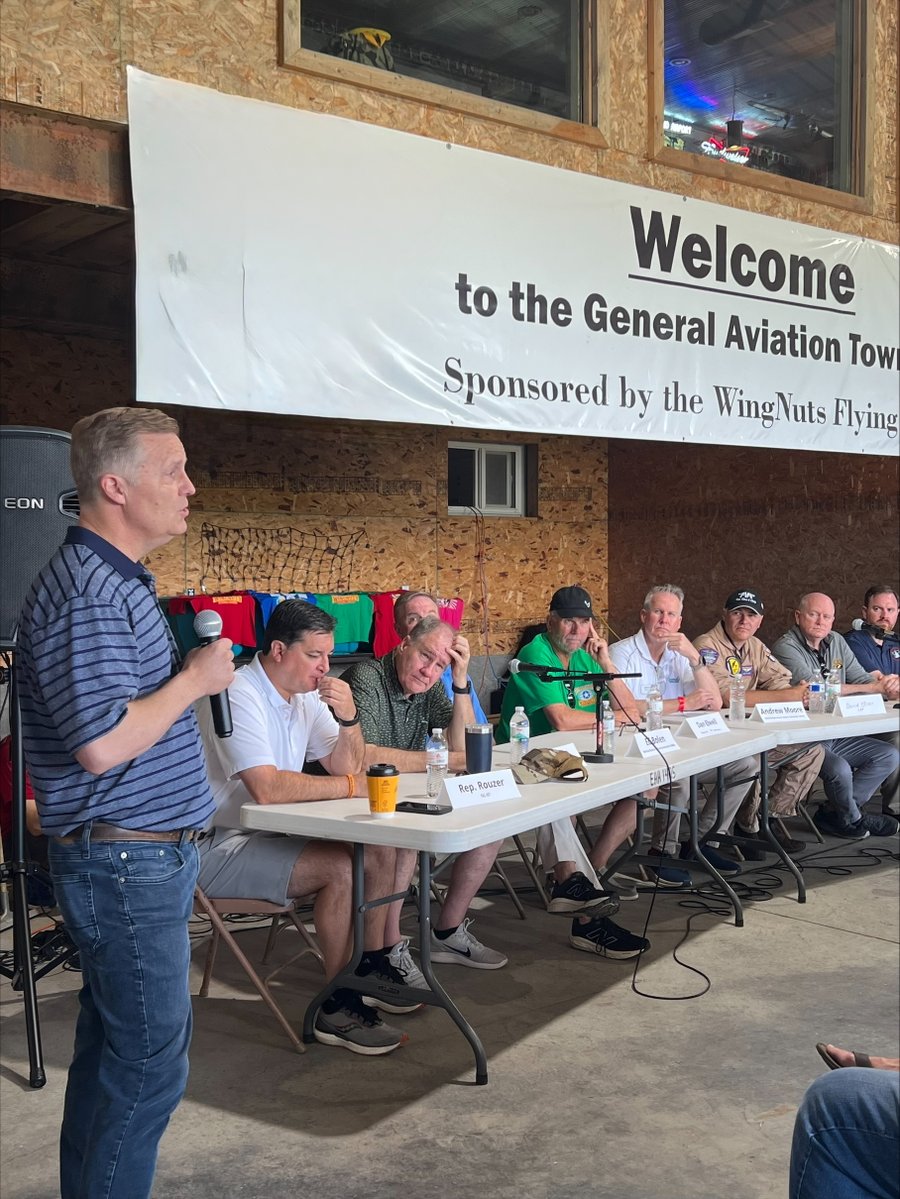 FAA_Chris's tweet image. This weekend, I attended the Tarkio Airshow at the invitation of @RepSamGraves. During the event, I discussed current work by the FAA on #AviationSafety initiatives, controller hiring, and building a new air traffic system in the U.S. to handle the operations of today and…