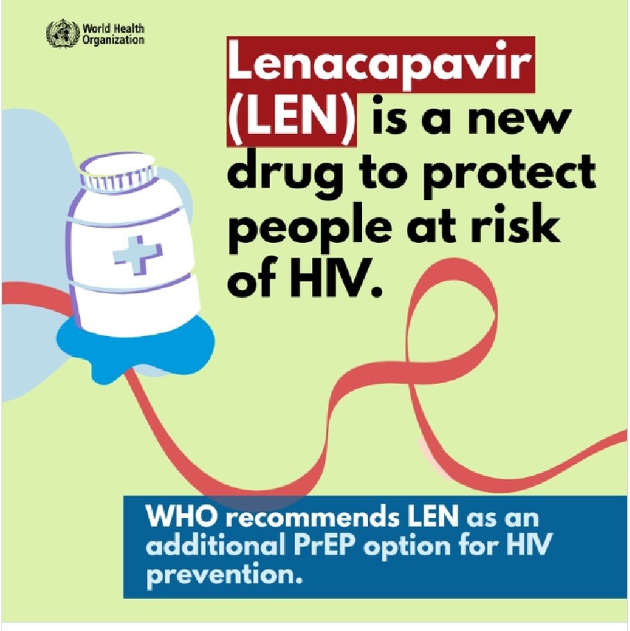Good news.

WHO recommends Gilead's twice-yearly injection for HIV prevention.
