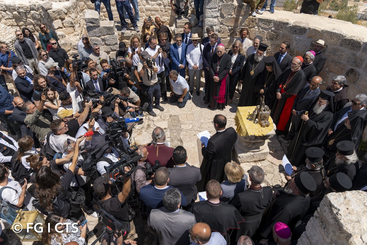 custodiaTS's tweet image. On July 14, the heads of the Churches expressed their solidarity with the community of Taybeh, the only entirely Christian town in Palestine, which has been severely affected by recent violent attacks carried out by Israeli settlers.