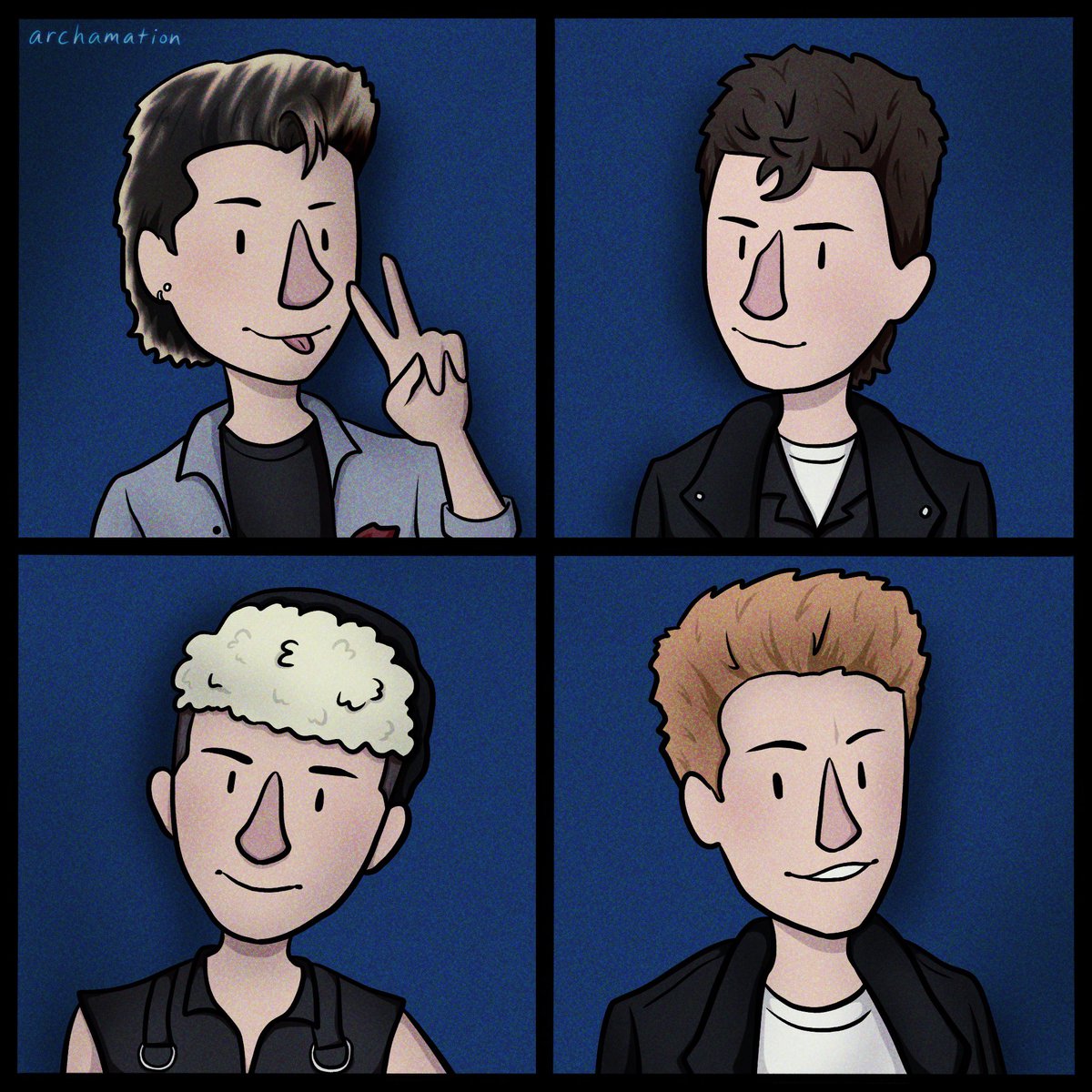 archamation's tweet image. tiny mode ! 💙⛓️

#depechemode #davegahan #alanwilder #martingore #andyfletcher #fanart