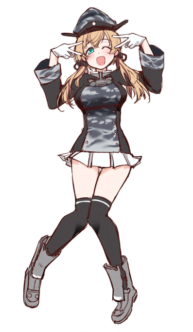 オイゲンさんラフ。
こういう絵で行きたい( ˘ω˘ ) 