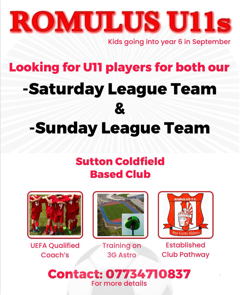 Romulus Youth Teams Looking For Players!