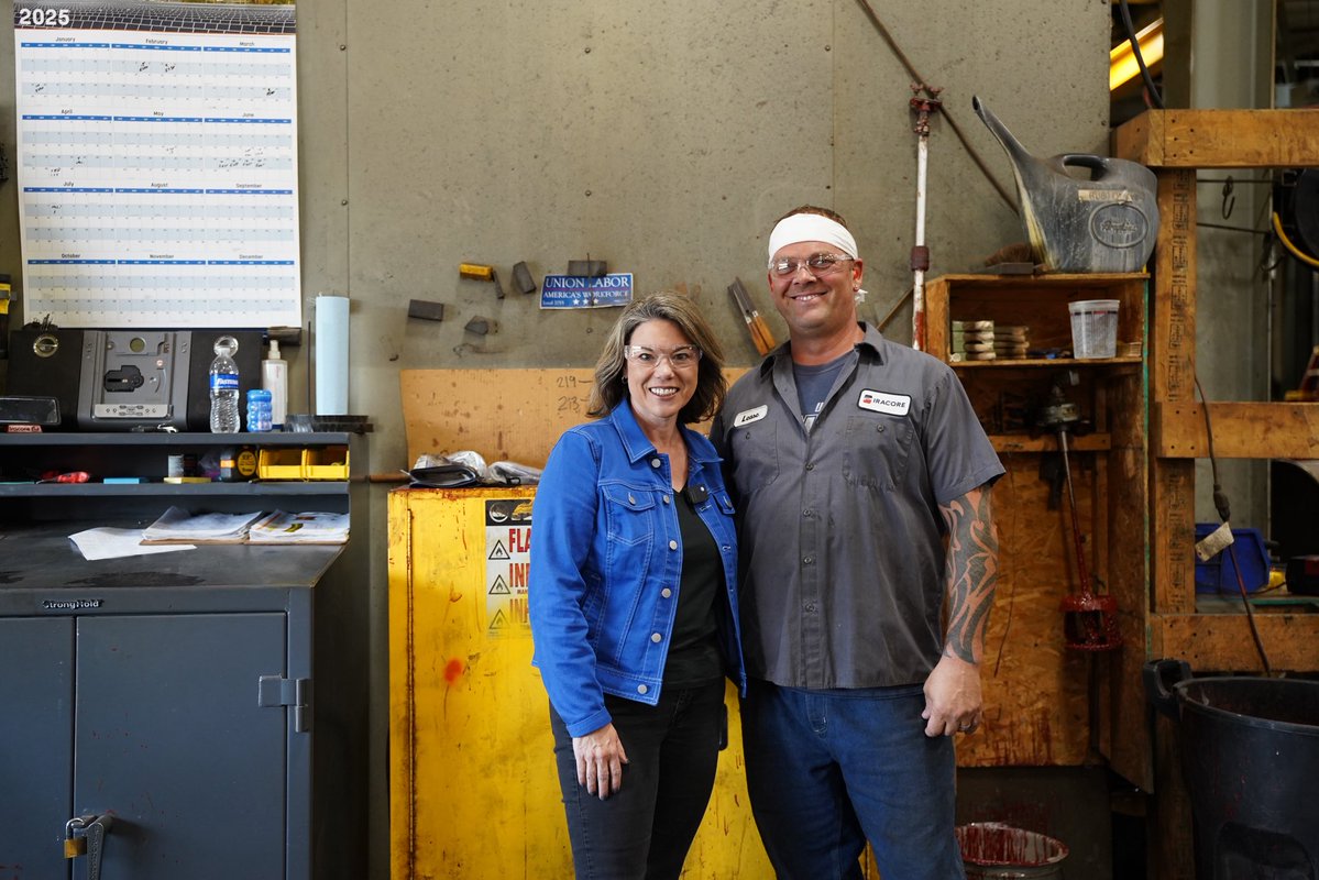 AngieCraigMN's tweet image. Companies like Iracore are using union labor in Hibbing to ship around the world. Loved learning more during my factory visit last week!
We need leaders in Washington who uplift Minnesota manufacturers.