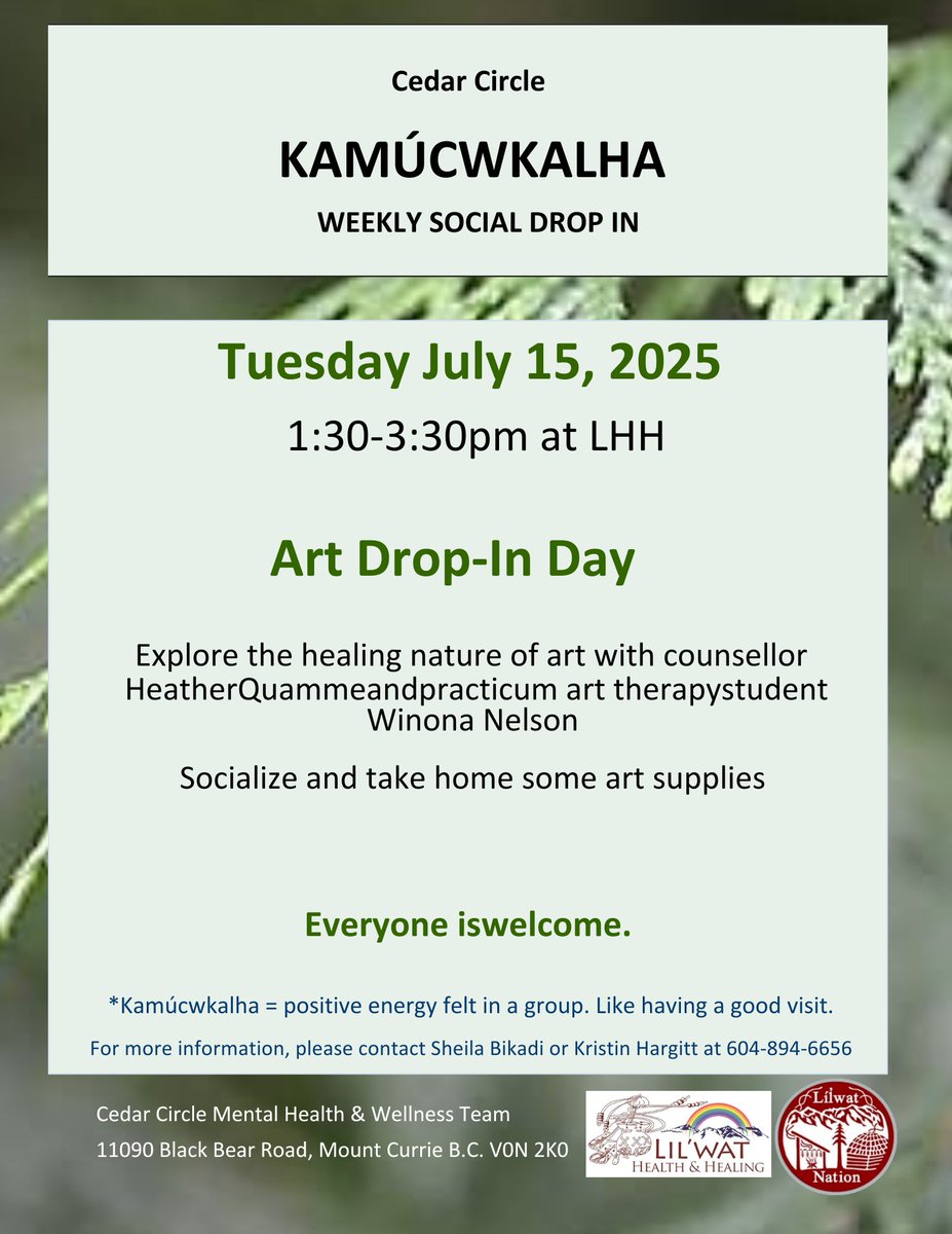 LilwatNation's tweet image. For more information, please contact Sheila Bikadi or Kristin Hargitt at 604-894-6656