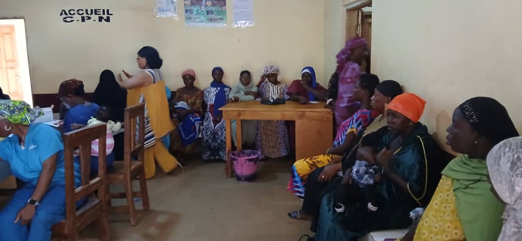 Sevguinee's tweet image. KANKAN / SIGUIRIKORO : Sensibilisation sur les IST et leur prévention au centre de santé dans le projet d'accompagnement des femmes en ceinte avec @EF_LINITIATIVE
