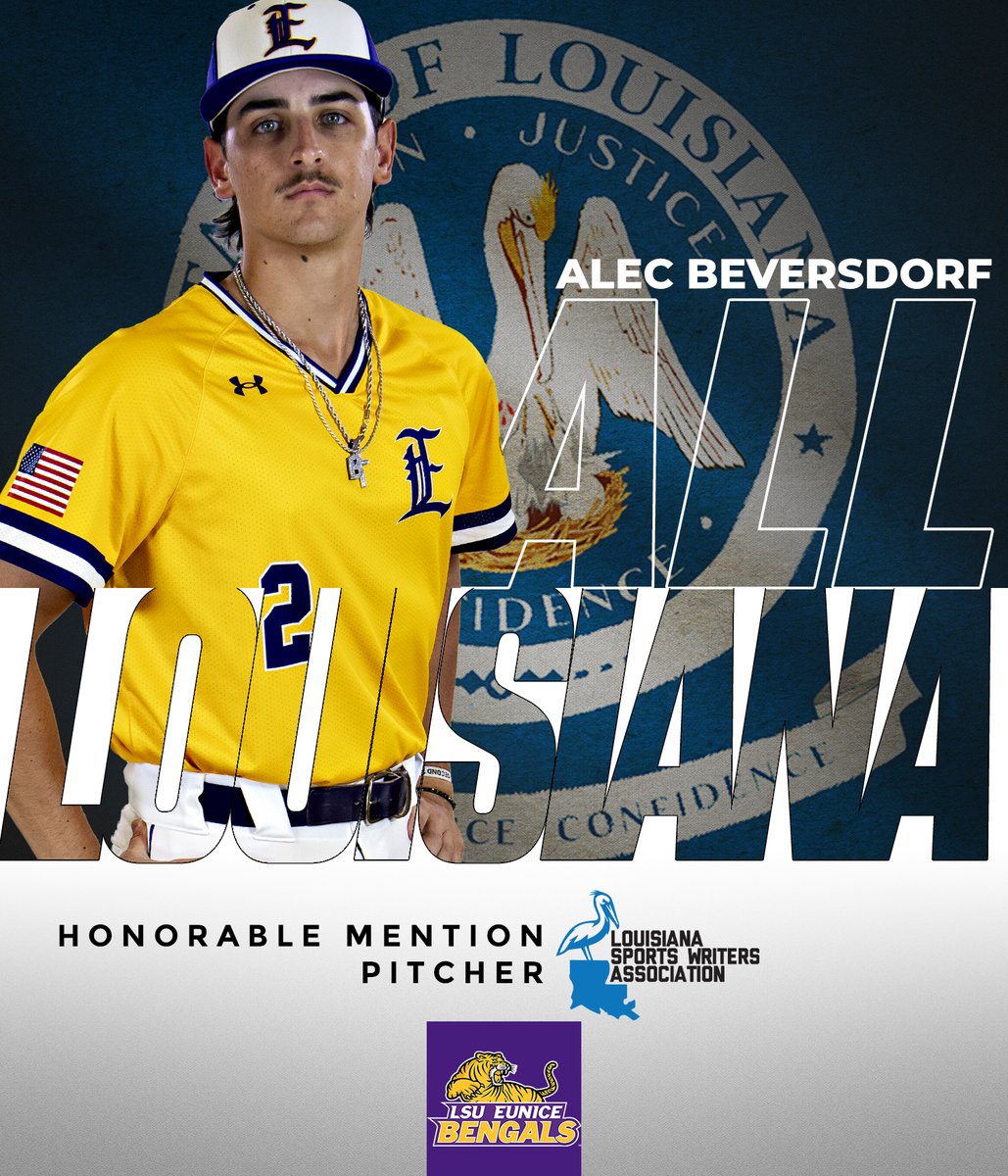 LSUE's ace went undefeated on the mound, finishing with the fourth most wins in the NJCAA.  Alec Beversdorf lands on the 2025 <a href="/TheLSWA/">LSWA</a> All-Louisiana Team as an honorable mention selection.

#DDCS
#GeauxBengals