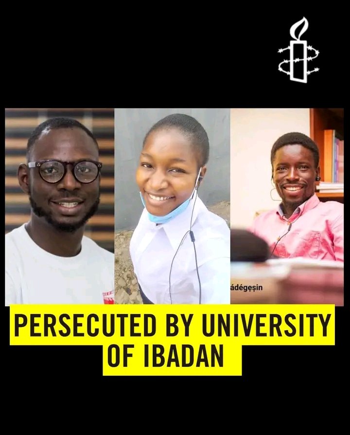 TIBmovement's tweet image. The suspension of student activists Aduwo & Mide by UI authorities is a cowardly assault on dissent! Intimidation won't work. This struggle is just beginning. #ReinstateThemNow