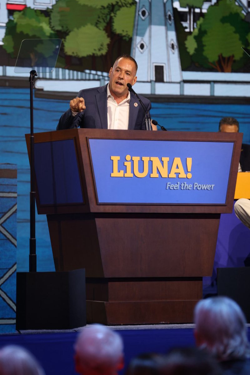 GPBrentBooker's tweet image. Huge thanks to @Jimmy_iupat for joining us at the 2025 #LIUNA Leadership Conference and showing us what true union #solidarity looks like in action. #1u #UnionStrong