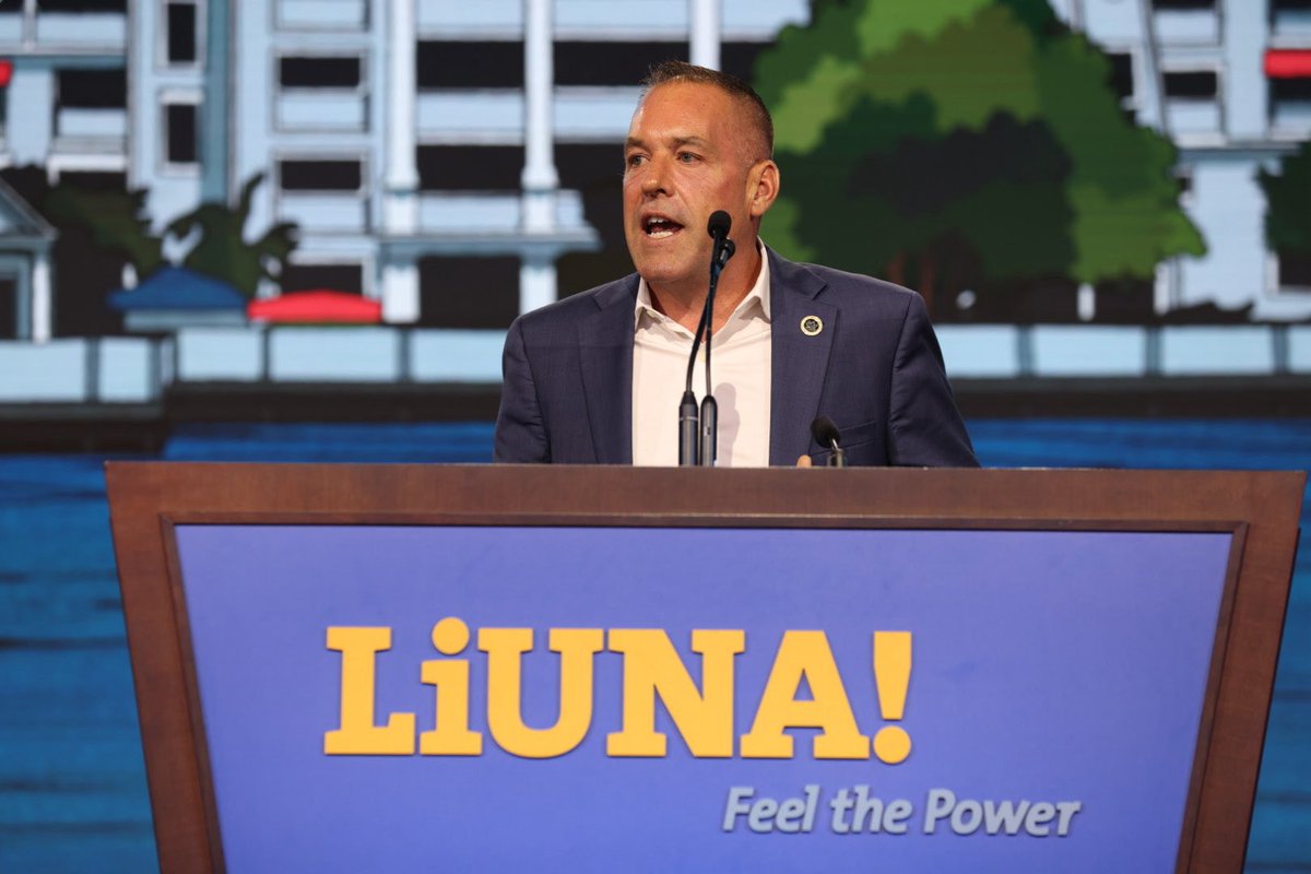 GPBrentBooker's tweet image. Huge thanks to @Jimmy_iupat for joining us at the 2025 #LIUNA Leadership Conference and showing us what true union #solidarity looks like in action. #1u #UnionStrong