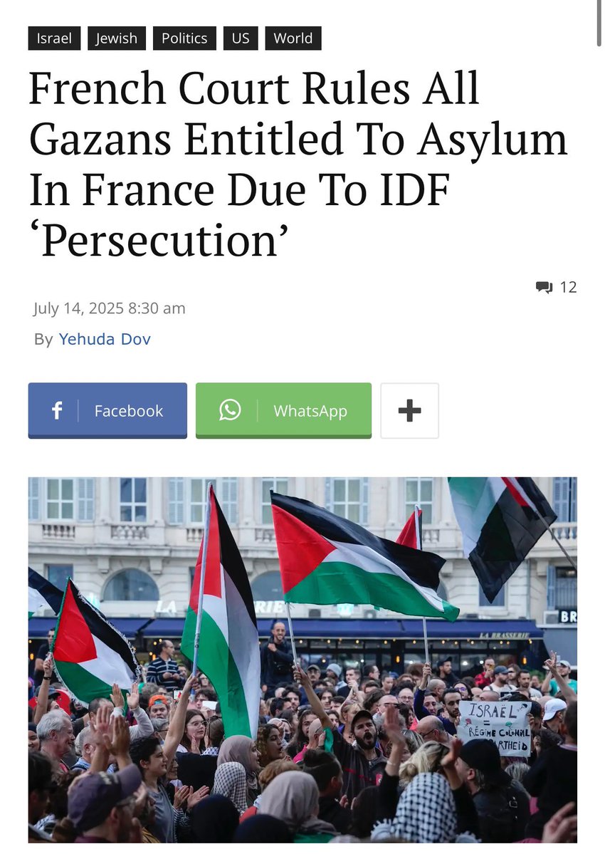 Frankreich gewährt allen Gaza-Bewohnern Asyl, wie viele davon sehen wir demnächst in Berlin?