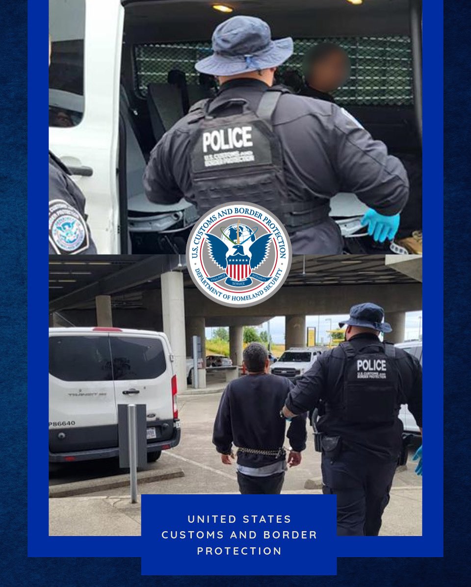 DFOSeattle's tweet image. Blaine, WA @cbp officers arrested a citizen of Cuba who was previously ordered removed by an IJ. The illegal alien did not depart the U.S. as ordered. While illegally present in the U.S., the illegal alien was convicted of Aggravated Battery. #OFOProud #BorderSecurity