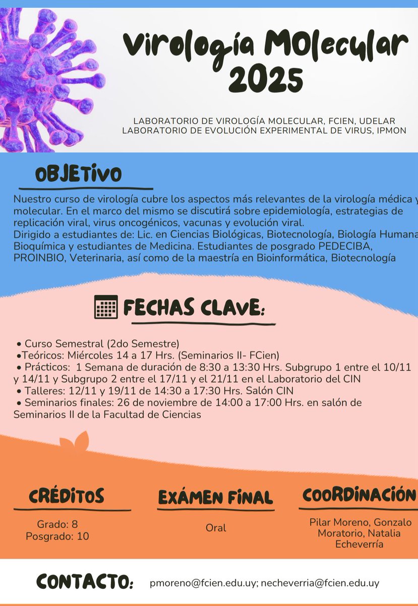 Se viene Viro Mol 2025 🦠🧬🧫🔬💪