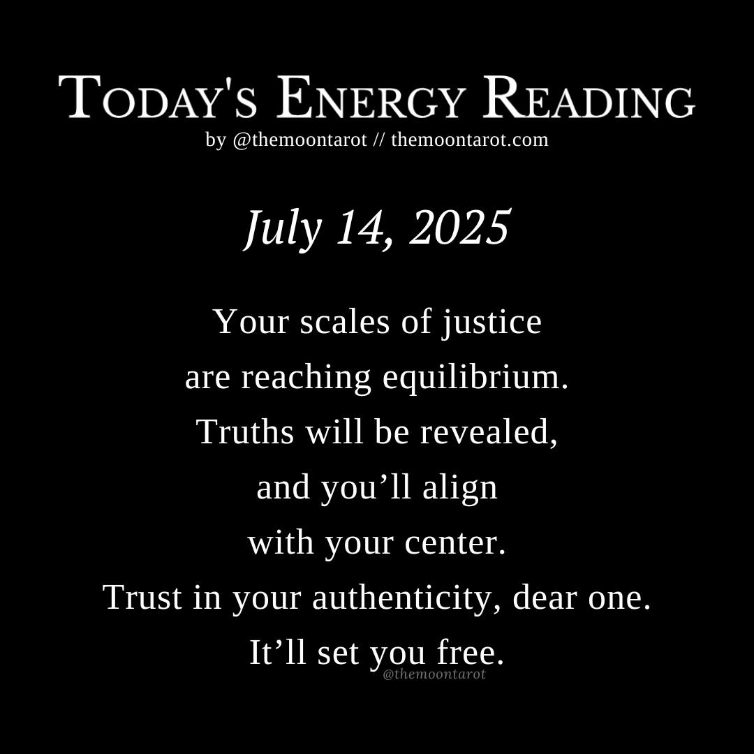 themoontarot_'s tweet image. Today&apos;s Energy Reading: July 14, 2025