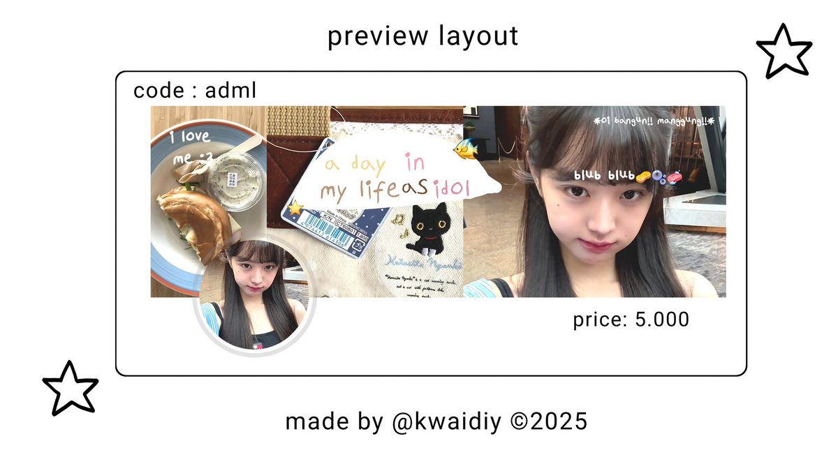 help retweet, thank you <3

haii aku ada layout ready wonyoung &amp; sui, harganya 5k/ea bisa payment all e-wallet yaa. Sung dm aja yaa buat jajan!

#zonauang #zonajajan️️