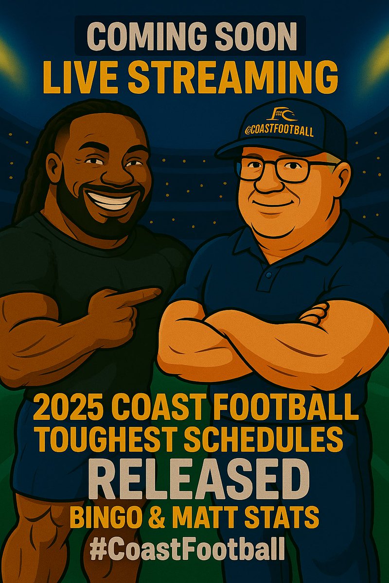 It’s coming, be ready ⬅️

<a href="/BingoMediaLLC/">Bingo Media</a> 

#CoastFootball 🏈