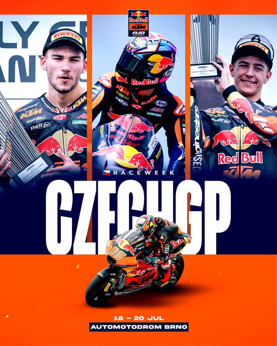 And now... I'm happy to tell you that it's #RaceWeek again! 😃👍🏼

After five years, welcome back, Brno! 🔥

| #CzechGP🇨🇿 | #GivesYouWings | #ReadyToRace | #MotoGP | #AjoMotorsport | #AjoFamily |