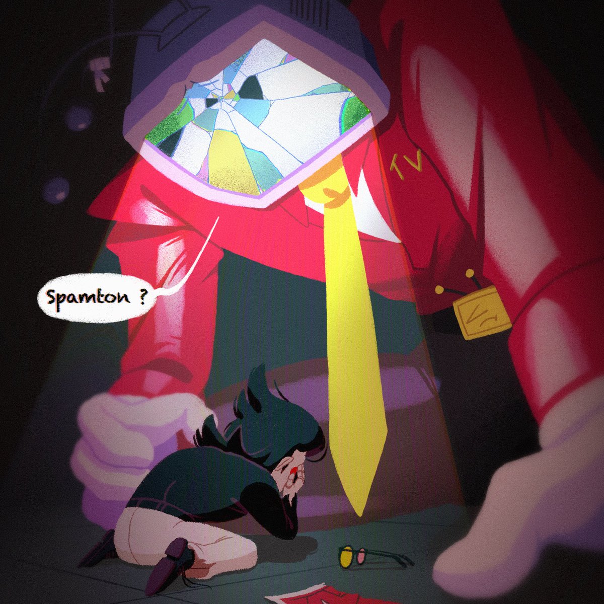 LovelyManeki's tweet image. Needed to feed my Tenna hyperfixation, and @manofthepipis did an awesome job with their fic (Beyond Repair)! Thank you, this moment broke me-
Small sketch for the occasion and i can't wait for the next chapters
#tennafanart #spamton #spamtenna