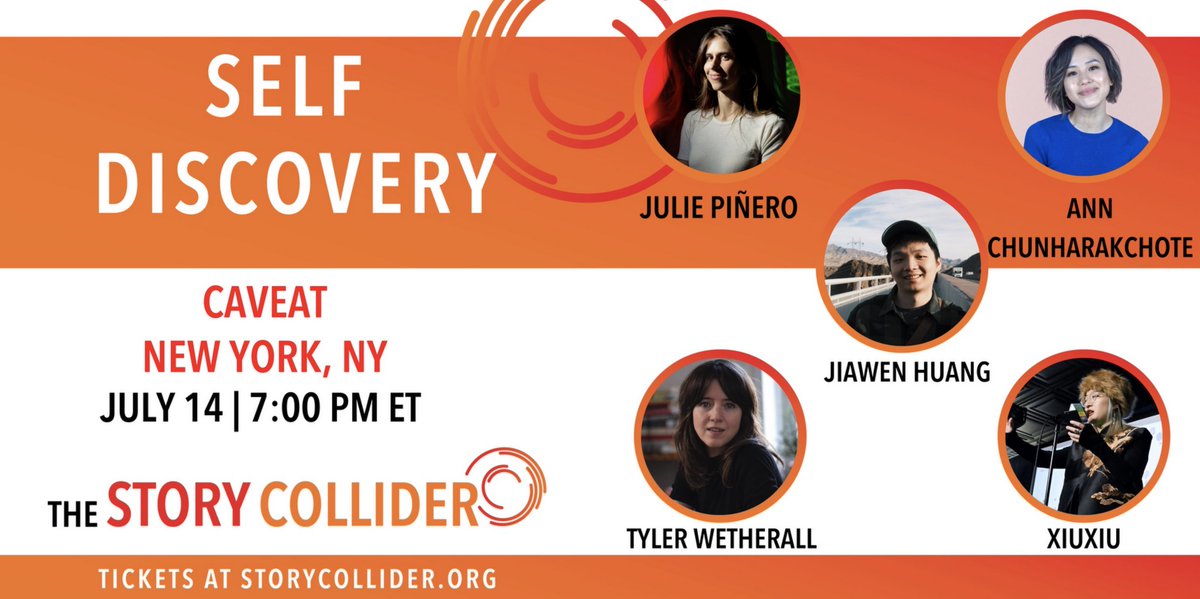 SinaiBrain's tweet image. ✨TONIGHT✨ July 14th, 6:30pm, join @StoryCollider
when Diana Li & @paulacroxson host a night of true stories about self-discovery. Be prepared for the painful, wonderful & everything in btwn.👉 Grab your🎟️🎟️🎟️now & we'll see you tonight! storycollider.org/tickets/2025/7…