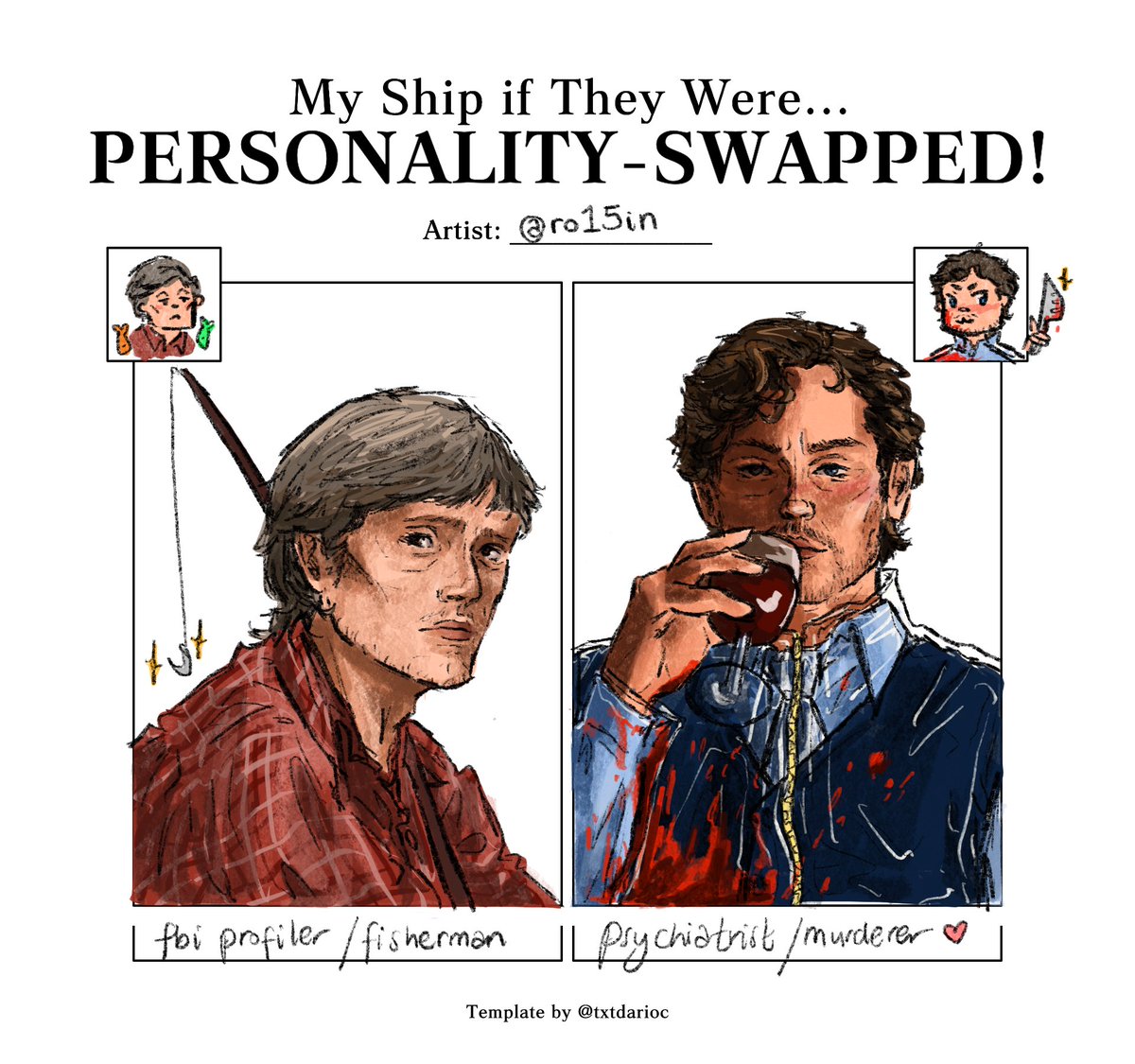 a little #hannigram personality trade 👀