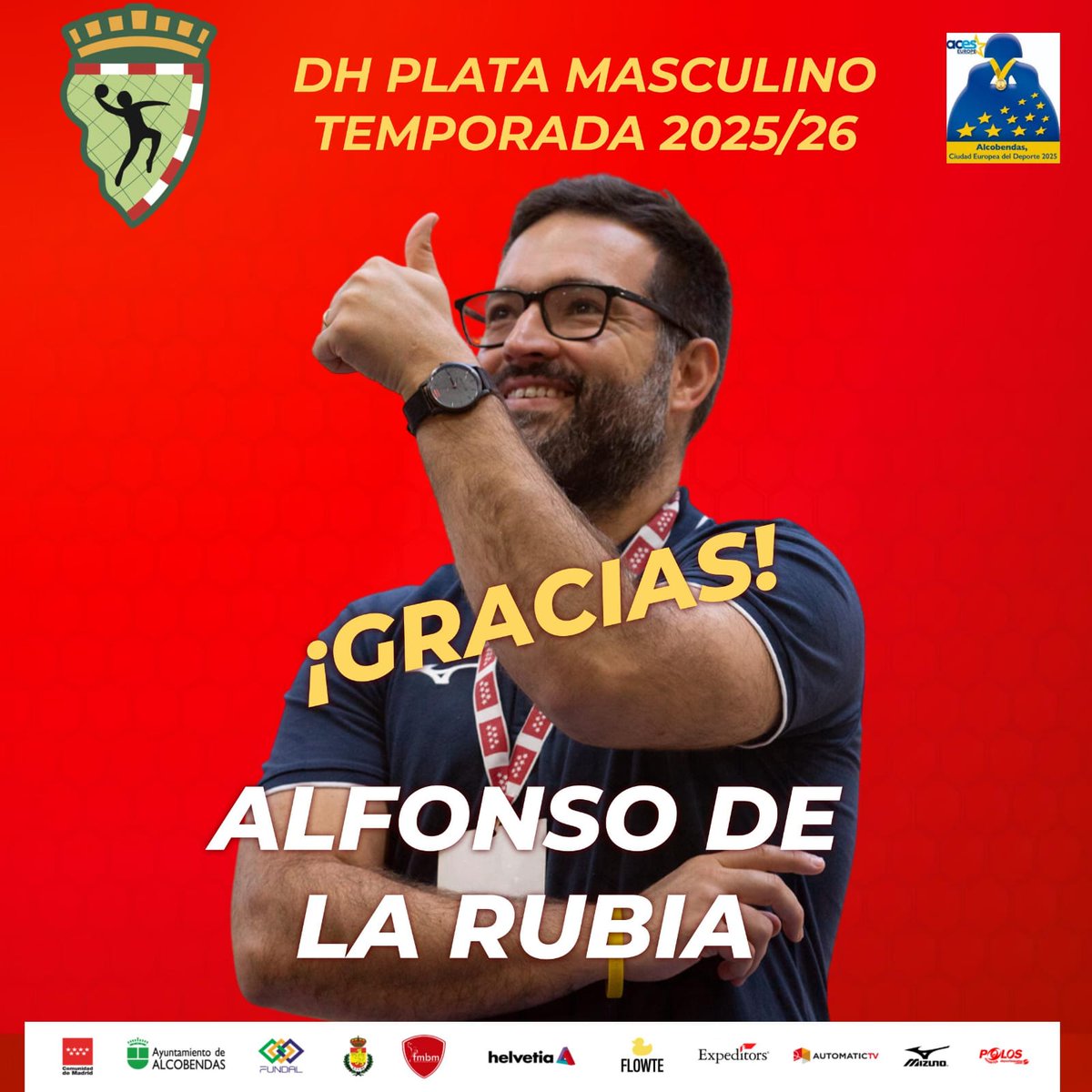 👏 ¡GRACIAS, ALFONSO! 🔴⚫

Alfonso de la Rubia deja su puesto como segundo entrenador, cerrando otra etapa dentro de un camino que ha recorrido con nosotros durante años.

Te deseamos lo mejor en tus próximos retos, sabes que aquí siempre tendrás tu casa. ❤️
#Balonmanoalcobendas