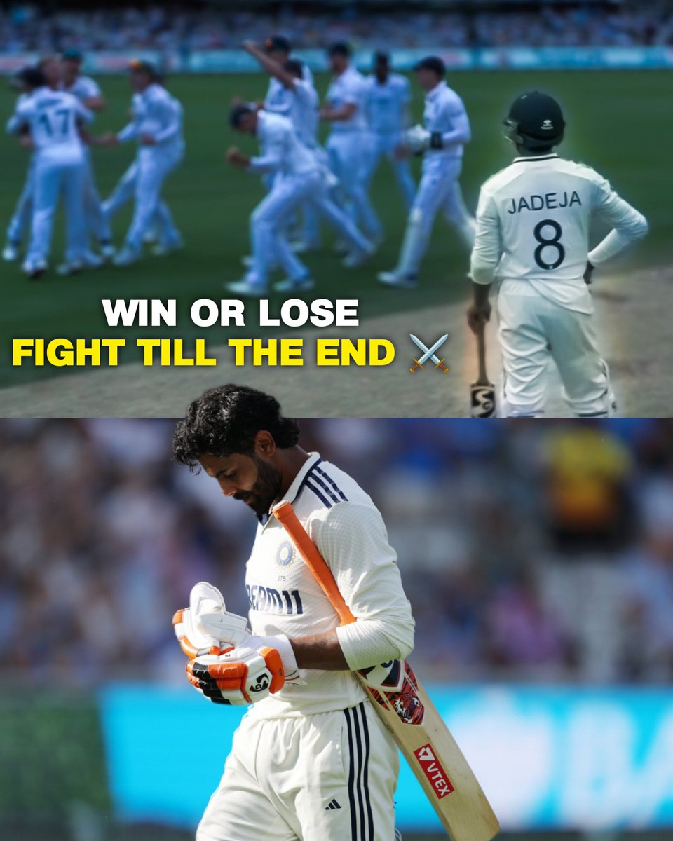 Well Fought Ravindra Jadeja 🙇💙

<a href="/imjadeja/">Ravindrasinh jadeja</a> #ENGvsIND #Jadeja