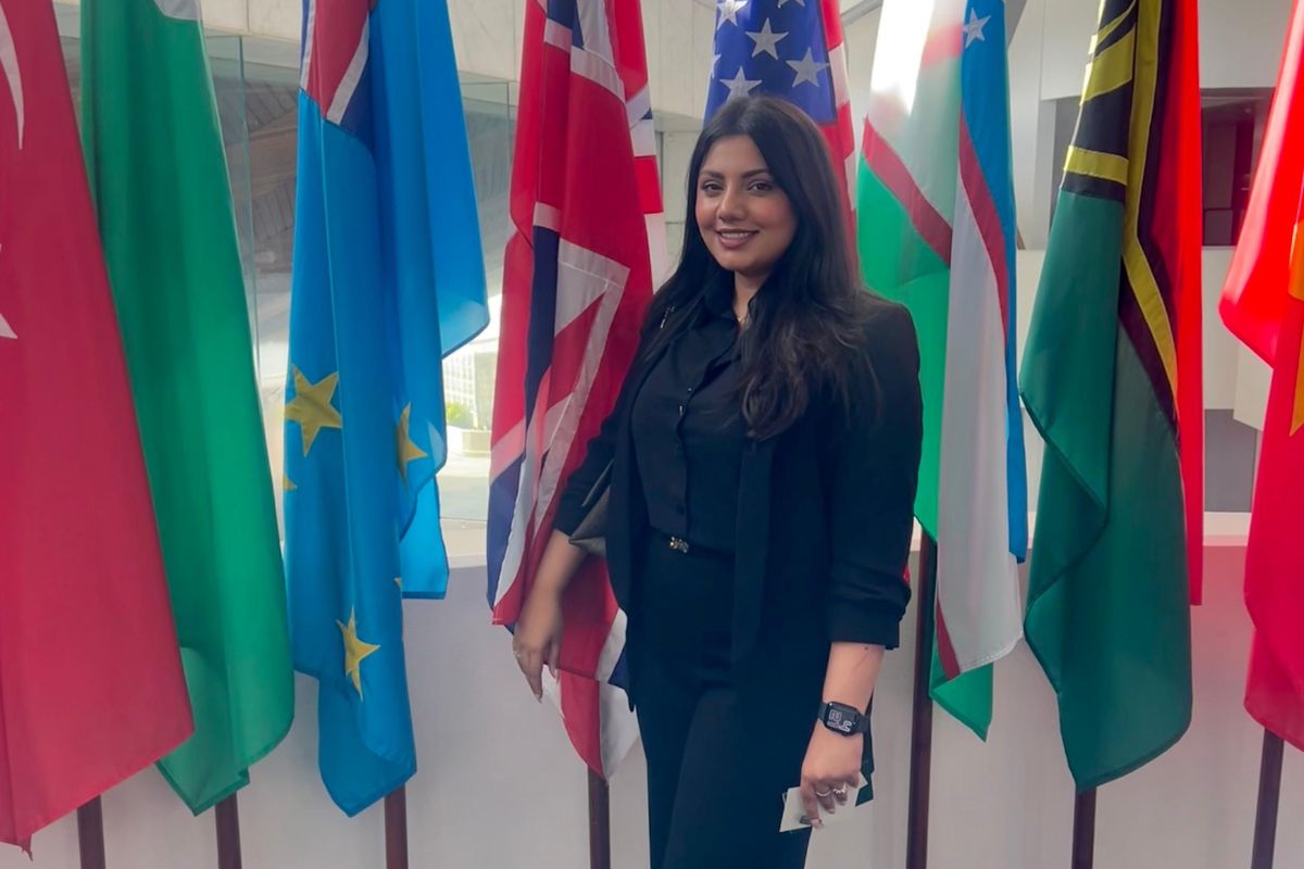 uoc_business's tweet photo. Noor Siddiqui, who is studying Marketing Management MSc, has a passion for driving global change and this earnt her a place at  a UN conference recently!

We are incredibly proud of her achievements 

Read more about her inspiring story here:
https://t.co/HVBY72nCVT https://t.co/KUjt7ll97z