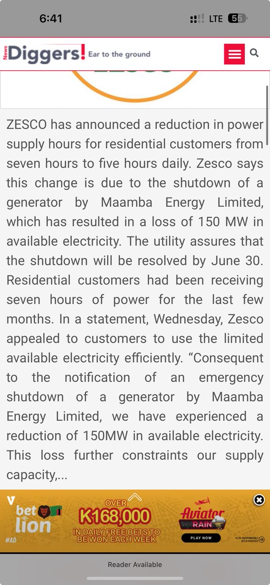 Every now and then I look at this statement from Zesco and am reminded of how much beans we are fed as a country