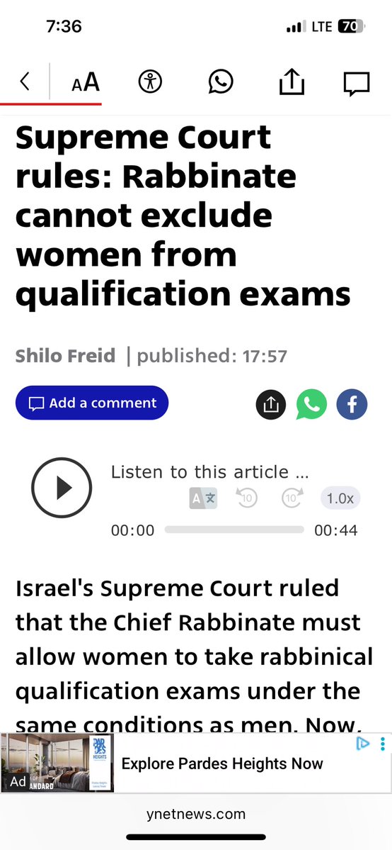 liel's tweet image. It is unconstitutional for the state religion of Israel not to be American Reform Judaism.