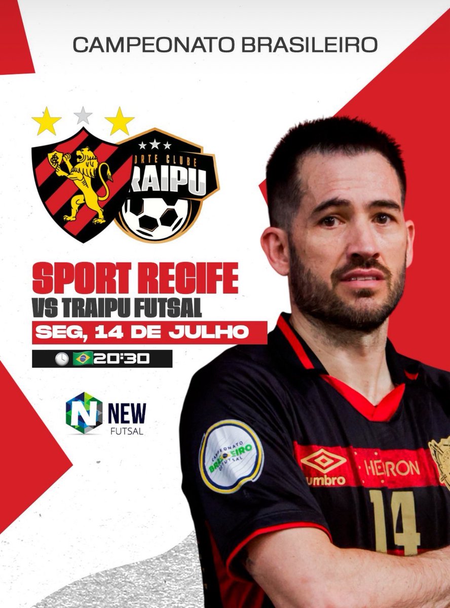 Campeonato Brasileiro de Futsal

Sport Recife X Traipu Futsal
20:30h 
Ginásio Marcelino Lopes - Sport 

youtube.com/live/L0gxuM2G9…