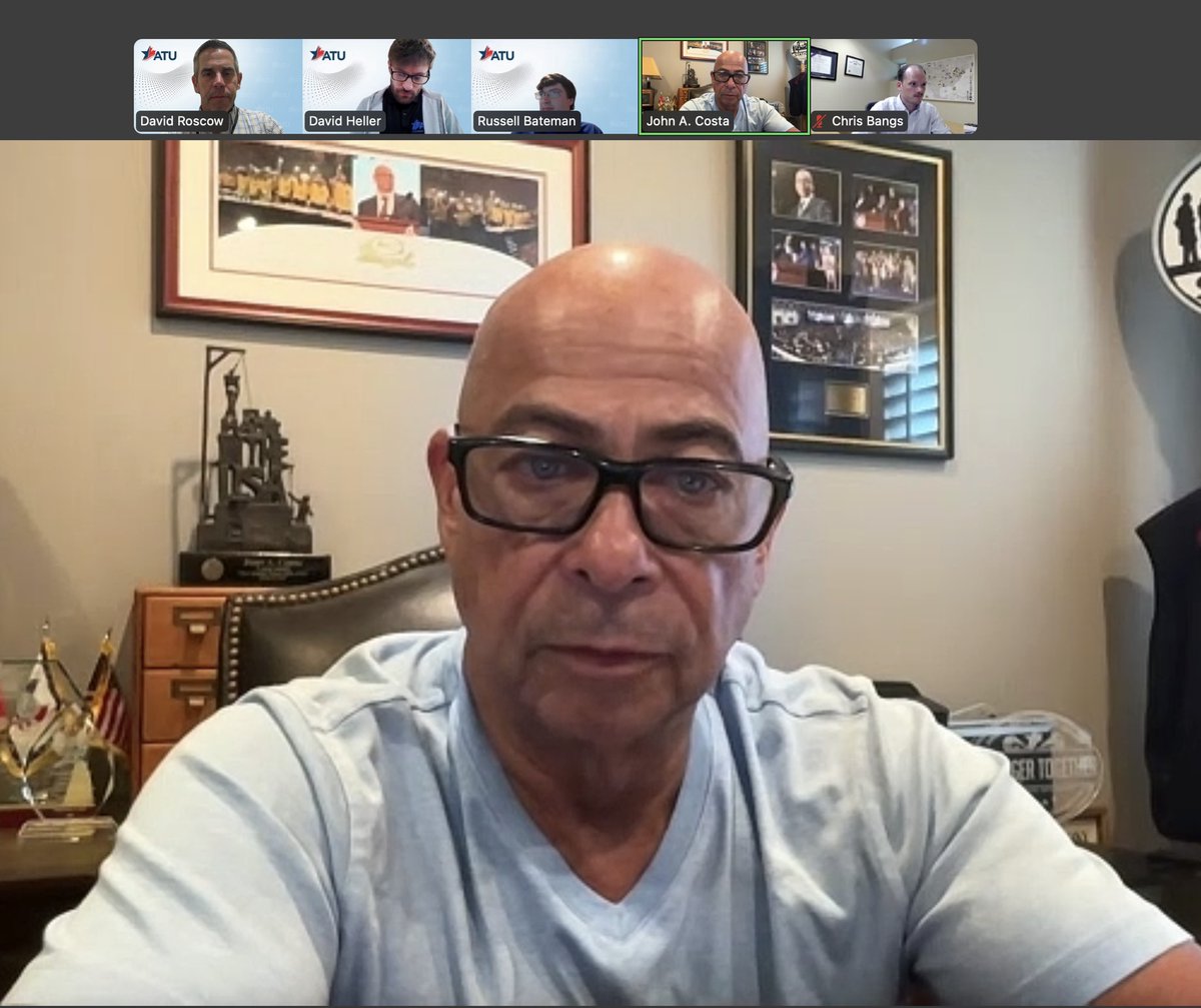 ATUComm's tweet image. International President John Costa held an informative meeting with Local leaders from the State of Florida, providing an update on the ATU’s campaign to fight back against the union-busting SB 256, including our efforts on the ground and other actions. “I’m proud of the work…