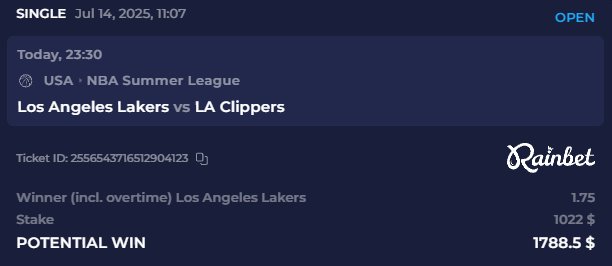 wydbaag's tweet image. Lakers are bout to show Clippers dust  , easy money ngl