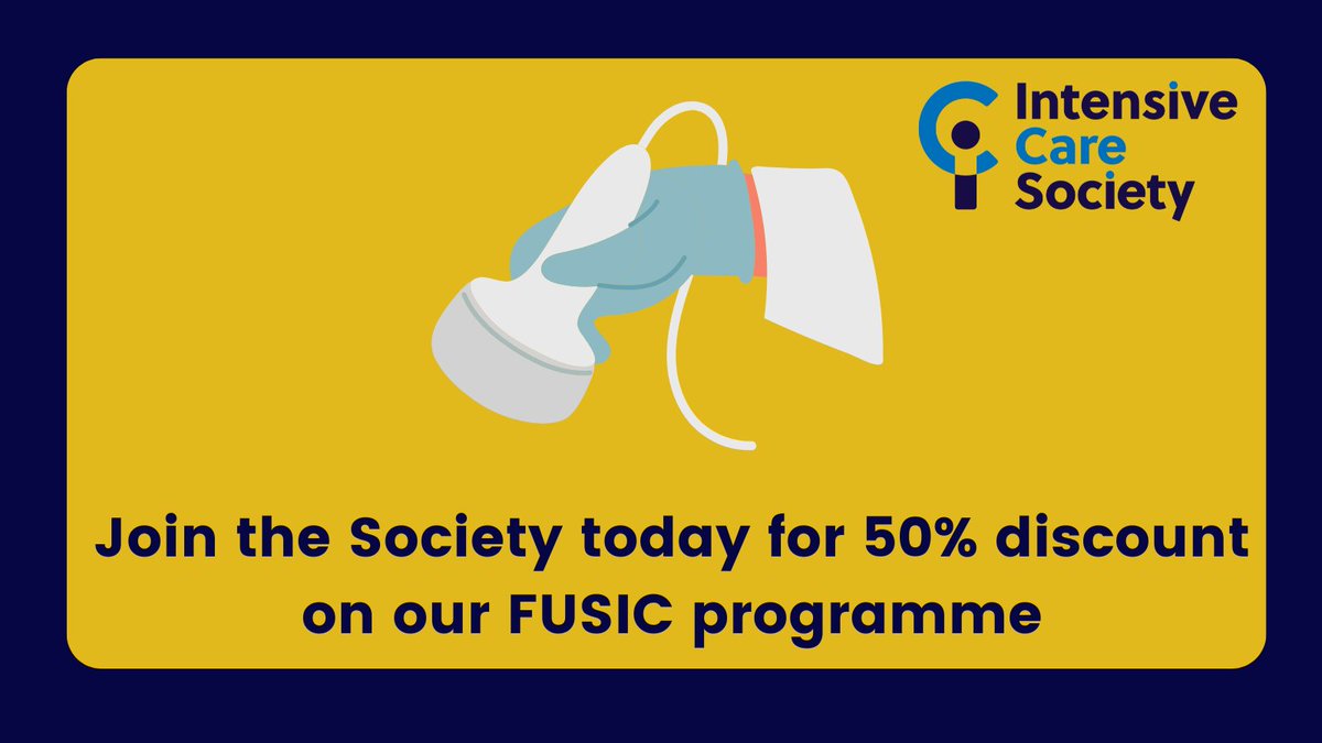 ICS_updates's tweet image. Join the Intensive Care Society today for 50% discount on our FUSIC accreditation pathways – the UK’s leading training and accreditation pathway for critical care ultrasound.
Explore becoming a mentor, supervisor or trainer below
bit.ly/icsfusic