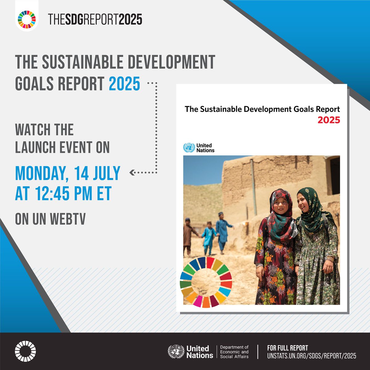 UNStats's tweet image. Happening NOW: Join @UN Secretary-General @antonioguterres, Deputy Secretary-General @AminaJMohammed & UN DESA USG Mr. Li for the #SDGReport launch to learn how the world can get the #SDGs back on track.
📺 : buff.ly/M2Pa719
📑 : buff.ly/9XLNrl2