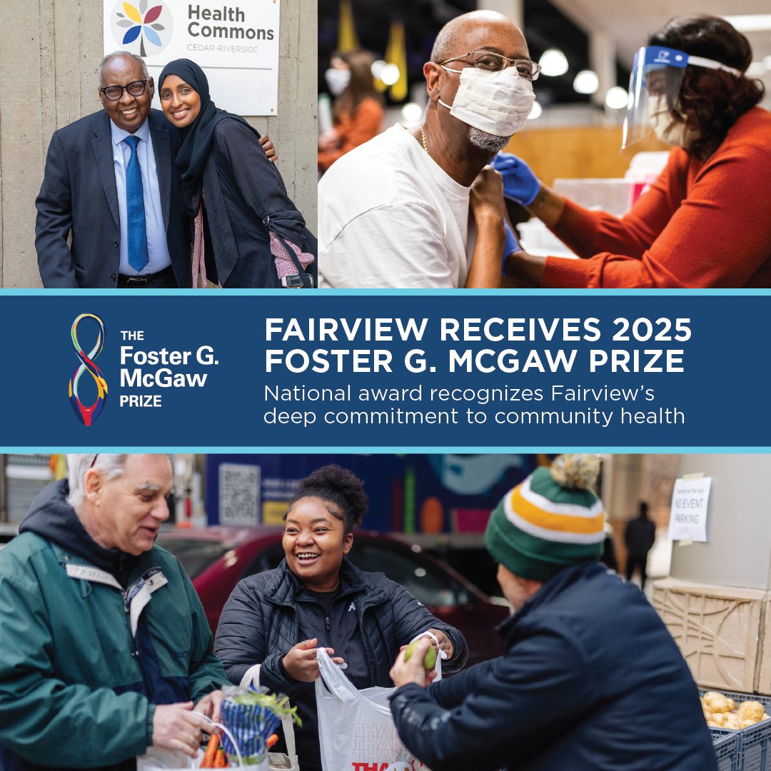 Fairview Health (@fairviewhealth) on Twitter photo Fairview is the proud recipient of the <a href="/ahahospitals/">American Hospital Association</a>’s 2025 Foster G. McGaw prize. This honor recognizes our deep-rooted commitment to improving community health across Minnesota. Here are the details: fv.care/46FJrlS Fairview is the proud recipient of the <a href="/ahahospitals/">American Hospital Association</a>’s 2025 Foster G. McGaw prize. This honor recognizes our deep-rooted commitment to improving community health across Minnesota. Here are the details: fv.care/46FJrlS