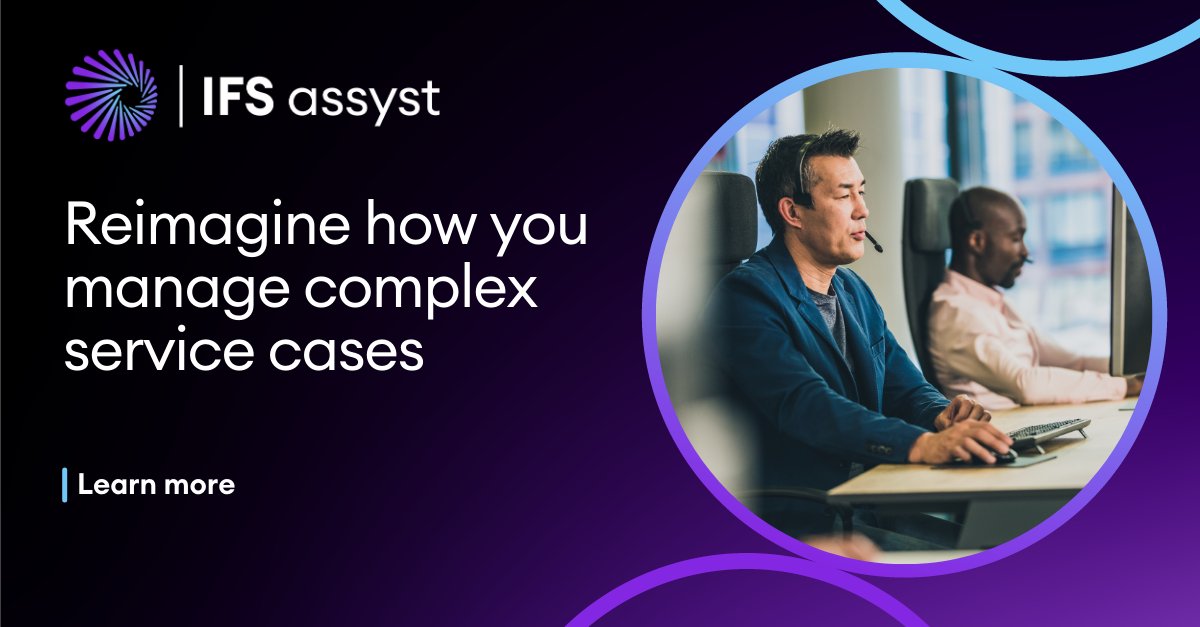 IFSassyst's tweet image. Complex cases don’t have to mean complicated service. With Advanced Case Management, gain the automation, visibility, and control you need to resolve issues faster.

ifs.link/leySVK
#AdvancedCaseManagement #ACM