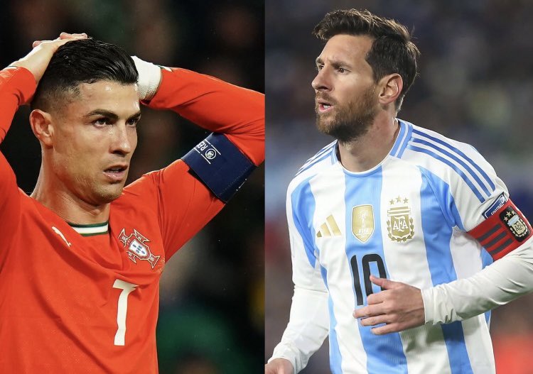 يوليو 2019

- كريستيانو : 5 كرات ذهبية - 2 بطولات دولية
- ميسي : 5 كرات ذهبية - 2 بطولات دولية

يوليو 2025 

- كريستيانو : 5 كرات ذهبية - 3 بطولات دولية 
- ميسي : 8 كرات ذهبية - 6 بطولات دولية

استمرارية ميسي🥶🥶🥶🥶🥶