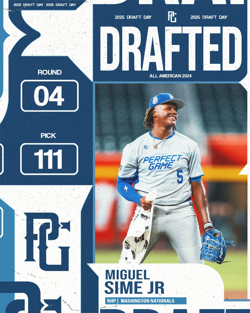 PGAllAmerican's tweet image. From New York to DC, Miguel Sime Jr. is headed to the @nationals! 🇺🇸
